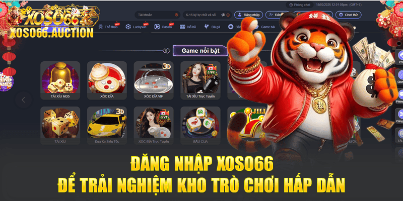 Đăng nhập Xoso66 để trải nghiệm kho trò chơi hấp dẫn
